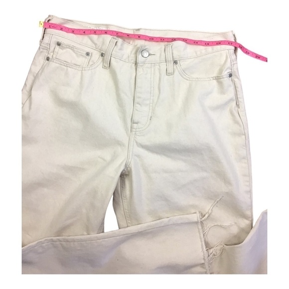 J. Crew Women’s Size 31 Jeans High-rise 90s classic straight-fit in Ecru - Picture 12 of 15